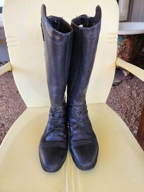 EG07 Tall Orion Women's Black Riding Boots